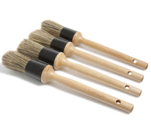 Boar Hair Car Detailing Brushes - Detail Brush 4 Piece Set