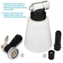 Car Wash Foam Gun Sprayer for Garden Hose - Deluxe Foamer Cleaning Nozzle